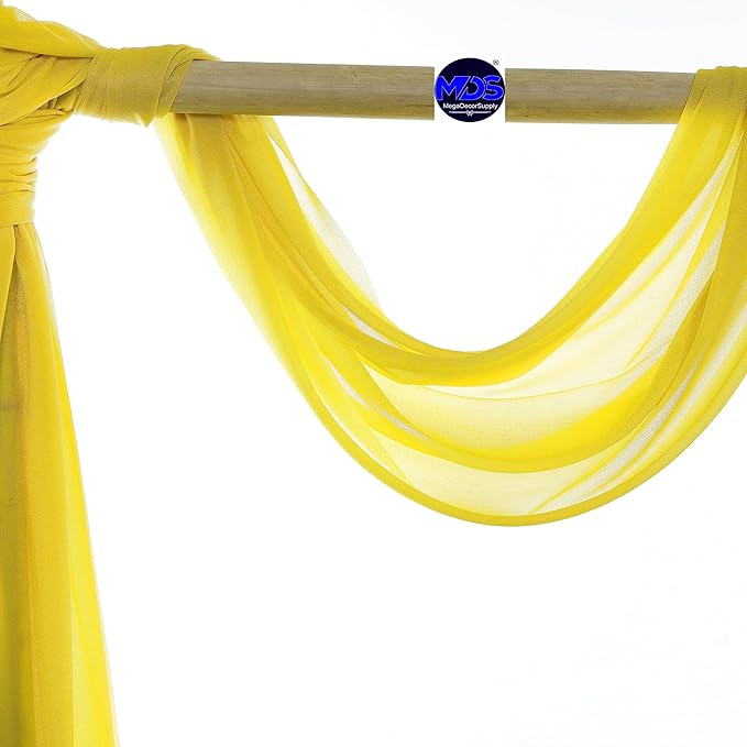 MDS Halloween Chiffon Draping Fabric - 1 Panel, 30" Wide x 40ft Long - S...
