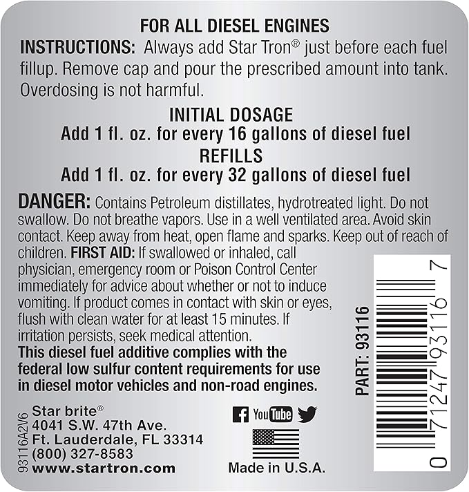Star Tron Super Concentrated Diesel Formula