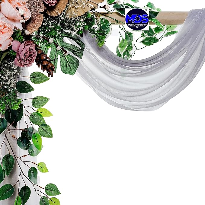 MDS Halloween Chiffon Draping Fabric - 1 Panel, 30" Wide x 50ft Long - S...