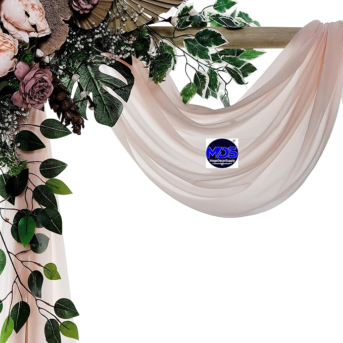 MDS Halloween Chiffon Draping Fabric - 2 Panel, 30" Wide x 40ft Long - S...
