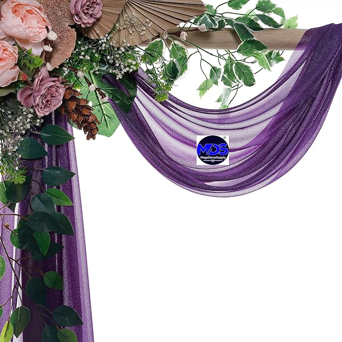 MDS Halloween Chiffon Draping Fabric - 1 Panel, 30" Wide x 50ft Long - S...
