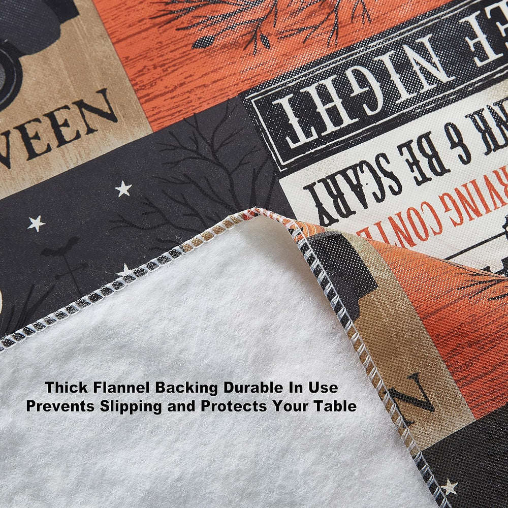 Newbridge Halloween Rustic Spooky Farm 60 x 120 Inch Rectangle Vinyl Tableclo...