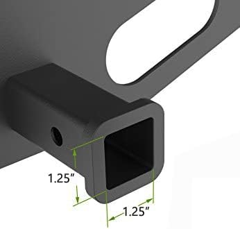 Bear Dog Paw Foot Hitch Cover Tube Plug Insert Fits 1.25" Receivers