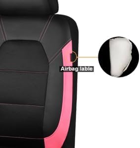 car pass leather seat covers, breathable universal car, front angle view