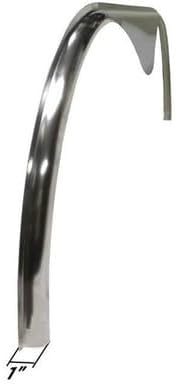 2 Pack - 72x1 Smooth Aluminum Tandem Axle Teardrop Fender Flares