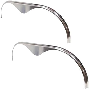 2 Pack - 72x1 Smooth Aluminum Tandem Axle Teardrop Fender Flares
