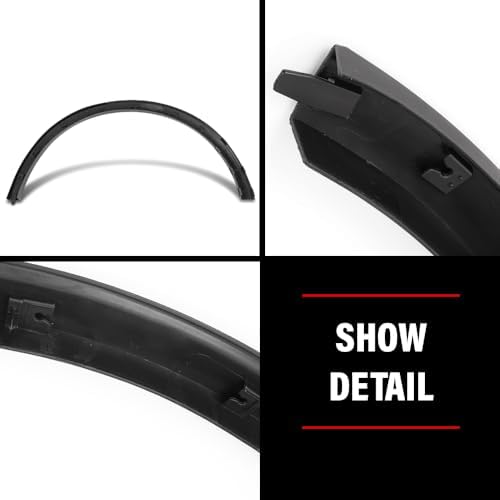 DOTCOM Rear Right Fender Flares Fit Ford Ford Escape 2020-2022 | Fit Ford Escape SE Sport Hybrid 2020,Wheel Opening Arch Trim,Factory Smooth Style,Passenger Side