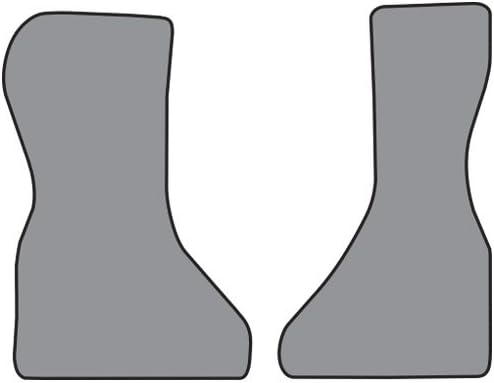 Pattern Cutpile Front Row Carpet Floor Mats - fits 1983-1995 Chevrolet G20 Van (Dove Gray)