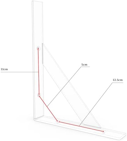 sogal white shelf brackets 8 x 10 inch, close-up detail