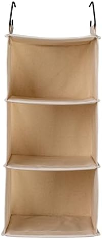 household essentials cedarline 3-shelf hanging closet organizer, heavy-duty, front angle view