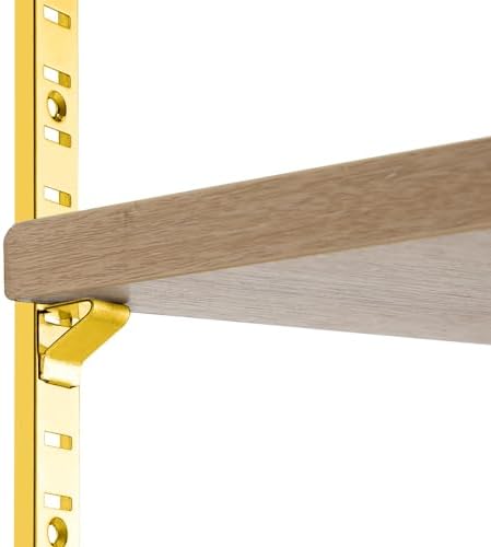 yaocom 6 pcs 36 inch shelf pilaster metal, side view