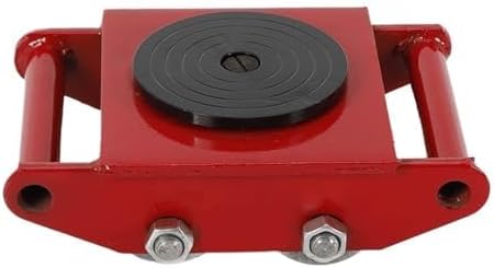 Heavy Duty Machinery Moving Skate, 6T Capaci Steel Wheel Dolly for Industrial Equint Transport, Equint Rcat Tool, Heavy Machinery Mover(Yellow)