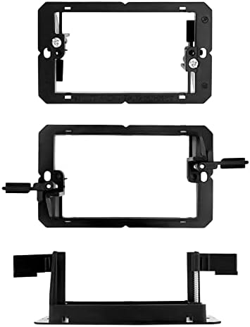 qwork low voltage mounting bracket, 50 pack 1 shown in use