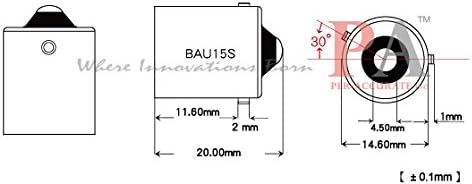 PA LED 2 x 13-5050SMD LED 24V TRUCK Indicator Light 1156 Ba15s WHITE Color