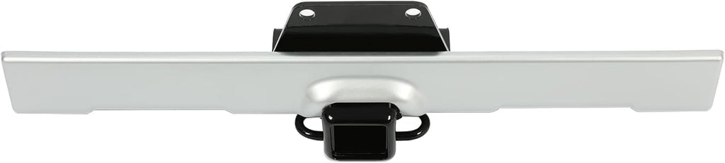 HECASA Trailer Hitch & Bumper Panel Compatible with 2007-2014 Toyota FJ Cruiser Replacement for PT228-60060 Steel & Plastic Powder Coated & Painted Black Hitch & Silvery Panel