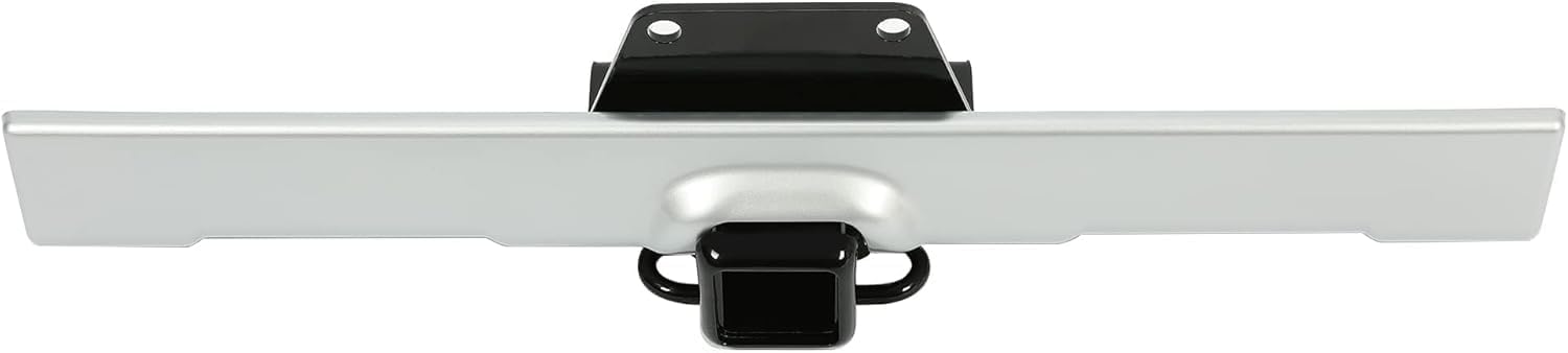 HECASA Trailer Hitch & Bumper Panel Compatible with 2007-2014 Toyota FJ Cruiser Replacement for PT228-60060 Steel & Plastic Powder Coated & Painted Black Hitch & Silvery Panel