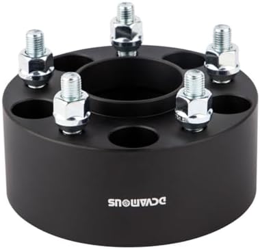 2pc Forged 5x4.75 Hubcentric Wheel Spacers 2.5 Inch Thick with 12x1.5 Studs | Compatible with Chevy-GMC 5 Lug 5x120.65 Rims for 1982-2003 Camaro, 1984-2019 Corvette, 1983-2005 Blazer, 1982-2004 S10