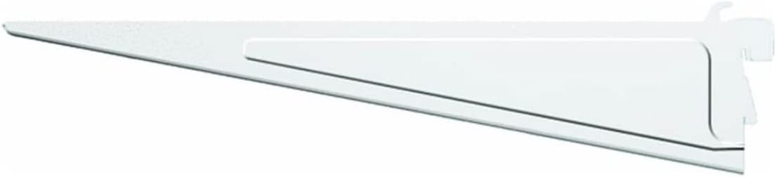 closetmaid 2853 shelftrack 12-inch locking shelf bracket, white, main product view