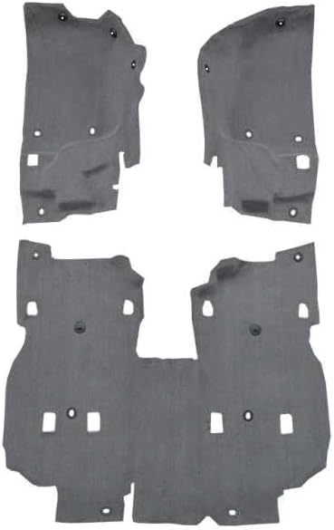 ACC Automotive Carpet Compatible with 2018 to 2021 Jeep Wrangler, Passenger Area, 4 Door, JL (801-Black Plush Cut Pile)