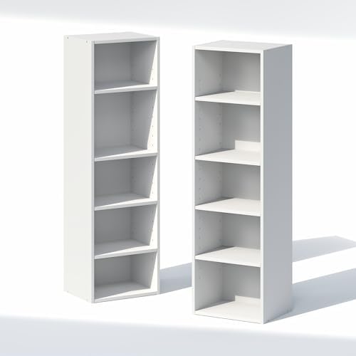 furinno pasir 10-tier closet organizers and storage, open, view 9