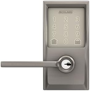 schlage encode smart wifi lock, lever handle, camelot, view 11