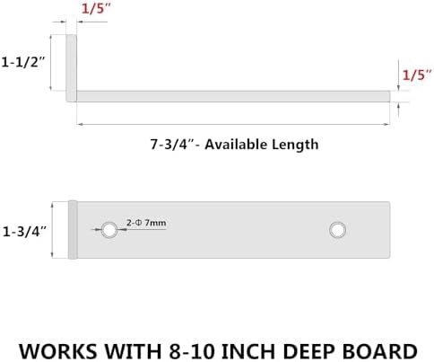 neodrop 8 inch floating shelf brackets, heavy duty shown in use