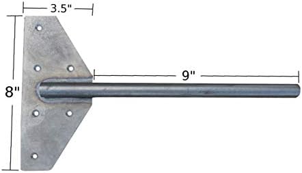 walnut wood works strongest floating shelf bracket, 200 showing dimensions