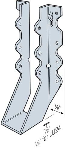 simpson strong-tie lu28 light face-mount joist hanger, view 9