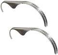 2 Pack - 72x2 Treadplate Aluminum Tandem Axle Teardrop Fender Flares