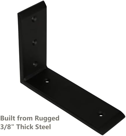 neodrop 4-pack 12 inch countertop support brackets, heavy, close-up detail