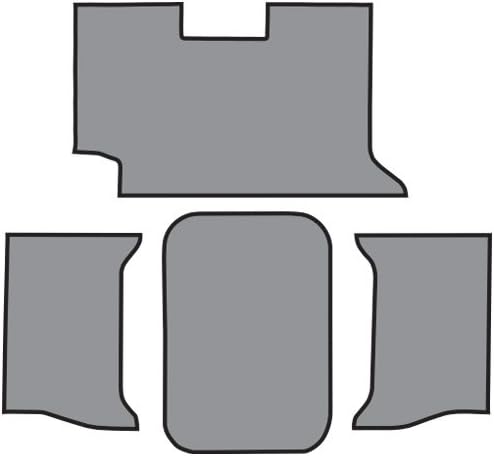 Die Cut Felt Complete Trunk Mat fits 1962-1964 Chevrolet Impala 2 Door Convertible (Charcoal)