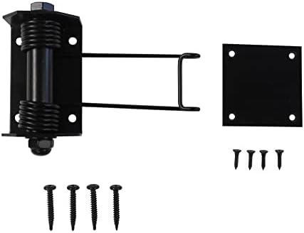 heavy duty flat gate closer, powder coated, self shown in use