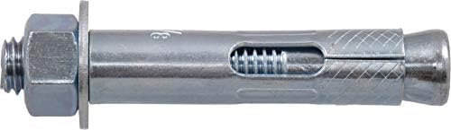 hillman sleeve anchors, 3/8in x 3in, 50 pack showing dimensions