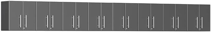 Ulti-Mate UG27080G 8-Piece Garage Wall Cabinet Kit in Graphite Grey Metallic by Unknown