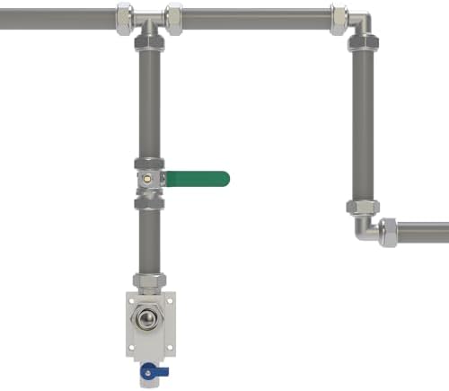 compressed air piping system 3/4 inch x 100, front angle view