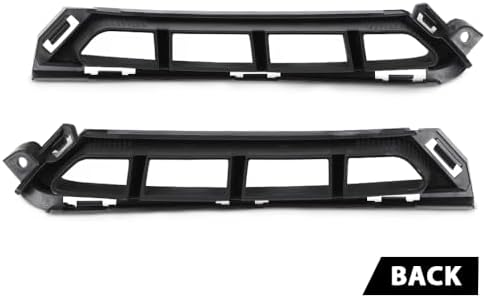 G-PLUS Front Bumper Air Curtain Grille Grill Compatible with Hyundai Elantra 2019-2020 86562F2AA0, 86561F2AA0 ‎Black Left & Right Pair