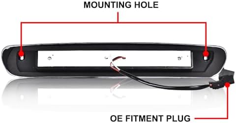 G-PLUS LED 3rd Brake Light, Fit Chevy Silverado/GMC Sierra 2007-2014 Type X | LED Third Bar Brake/Cargo Light Clear lens Chrome Housing Amber Reflector