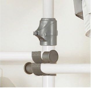 prince hanger tension pole closet system — no-renovation, side view