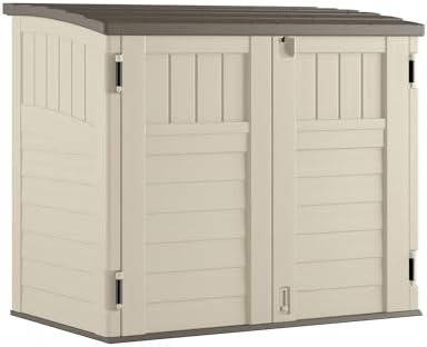 suncast 34 cu ft capacity horizontal outdoor storage, main product view