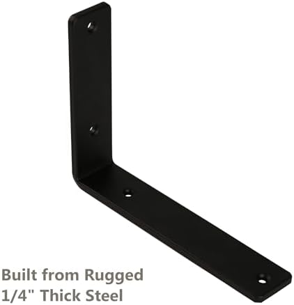 neodrop 12-pack 10 inch heavy duty shelf brackets, close-up detail