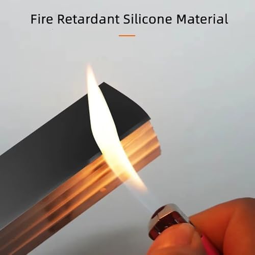 LED Neon Silicone Diffuser Tube - Custom Length | Black,F1010-10meters