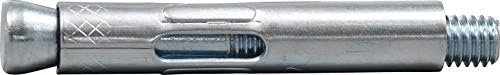 hillman sleeve anchors, 1/2in x 3in, 12 pack shown in use