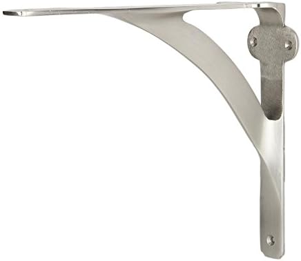 a29 shelf brackets, solid brass, brushed nickel finish, package contents