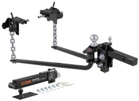 CURT 17062 MV Round Bar Weight Distribution Hitch with Sway Control, Up to 10,000 lbs., 2-Inch Shank, 2-5/16-Inch Ball