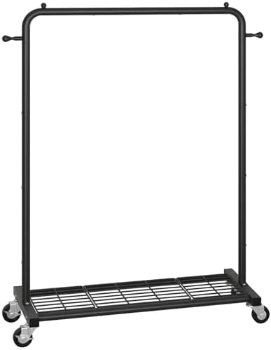 sywhitta metal clothing rack on wheels with mesh on a desk or shelf