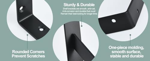 l14 x h 10" black heavy duty shelf on a desk or shelf