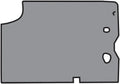 Die Cut Loop Complete Trunk Mat - fits 1964-1965 Chevrolet Chevelle in Carpet with Pad (Black)