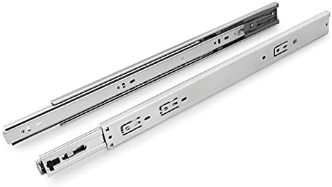 gobrico 22 inch rear/side mount drawer slides, ball, front angle view
