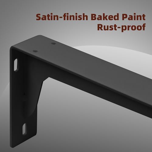 17inch shelf brackets heavy duty, l brackets for on a desk or shelf
