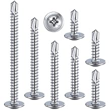 Wensilon（300pcs）#8×1/2”for Sheet Metal Self-Tapping Screws 410 Stainless Steel - Image 7